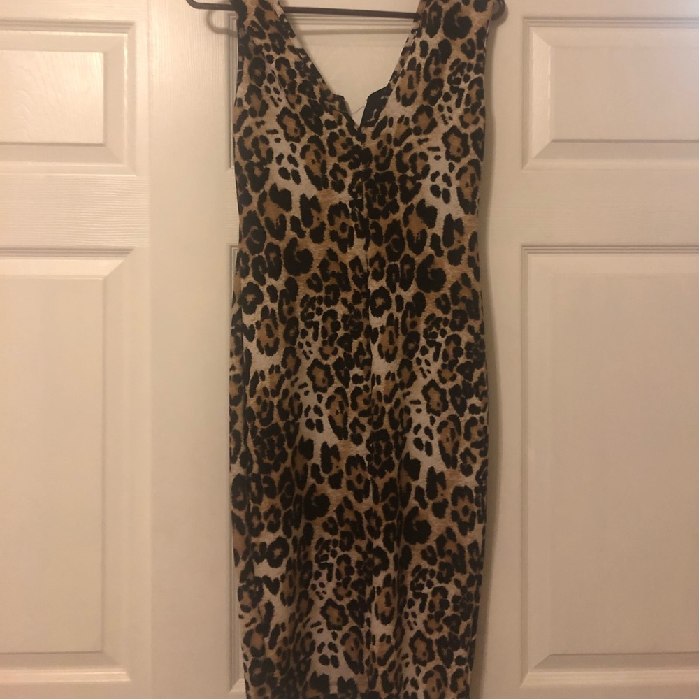 Leopard dress form fitting